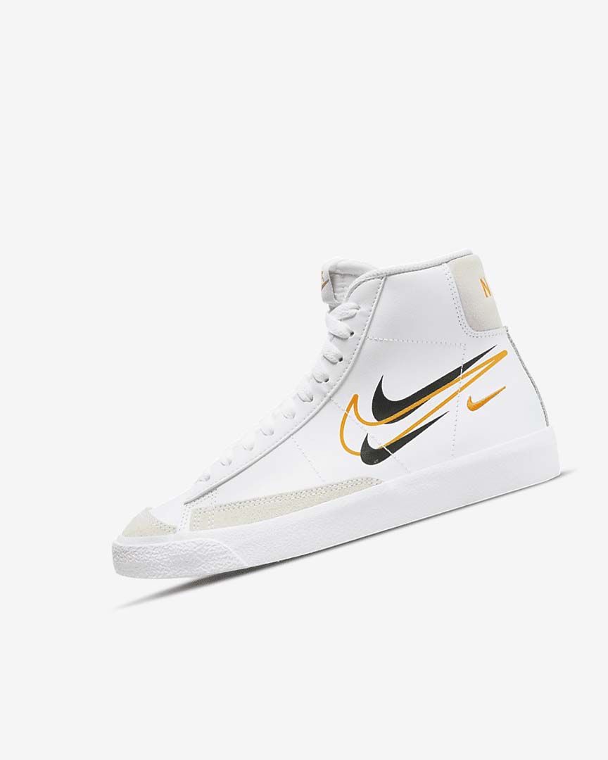 Zapatillas Nike Blazer Mid \'77 Niña Blancas Negras Blancas | AR1107