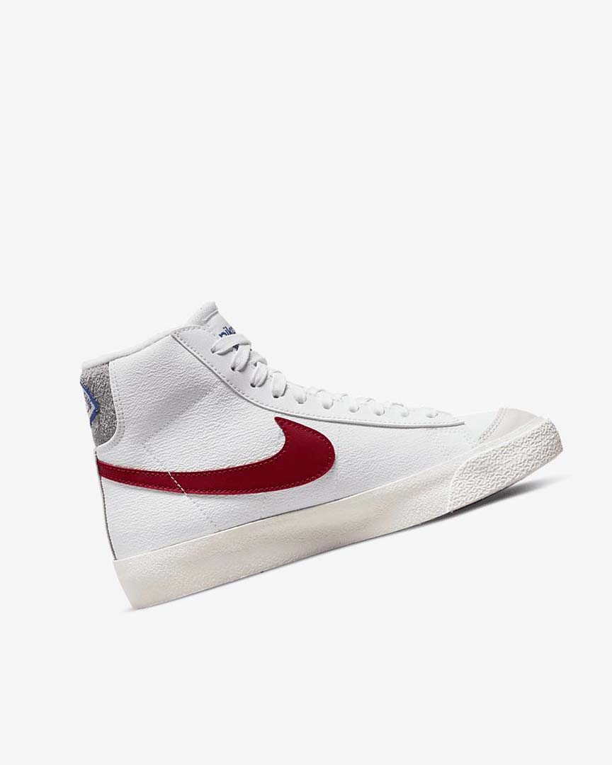 Zapatillas Nike Blazer Mid '77 Niña Blancas Gris Claro Rojas | AR3226