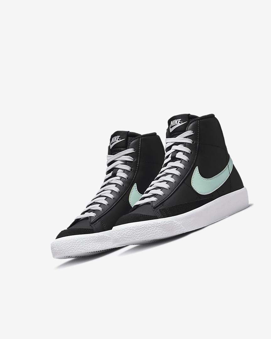 Zapatillas Nike Blazer Mid '77 Niña Negras Blancas Verde Menta | AR5232