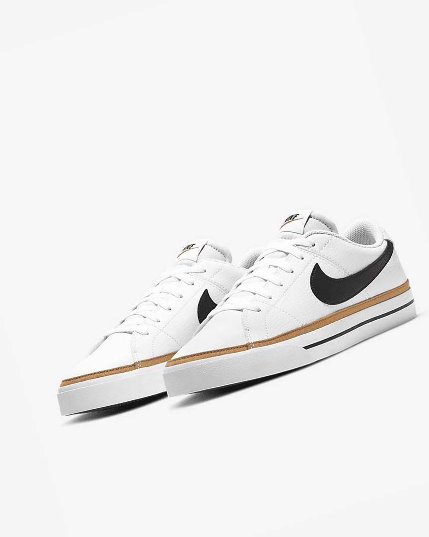 Zapatillas Nike Court Legacy Hombre Blancas Marrones Claro Negras | AR4847