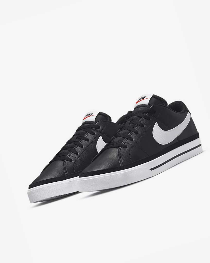 Zapatillas Nike Court Legacy Hombre Negras Blancas | AR5042