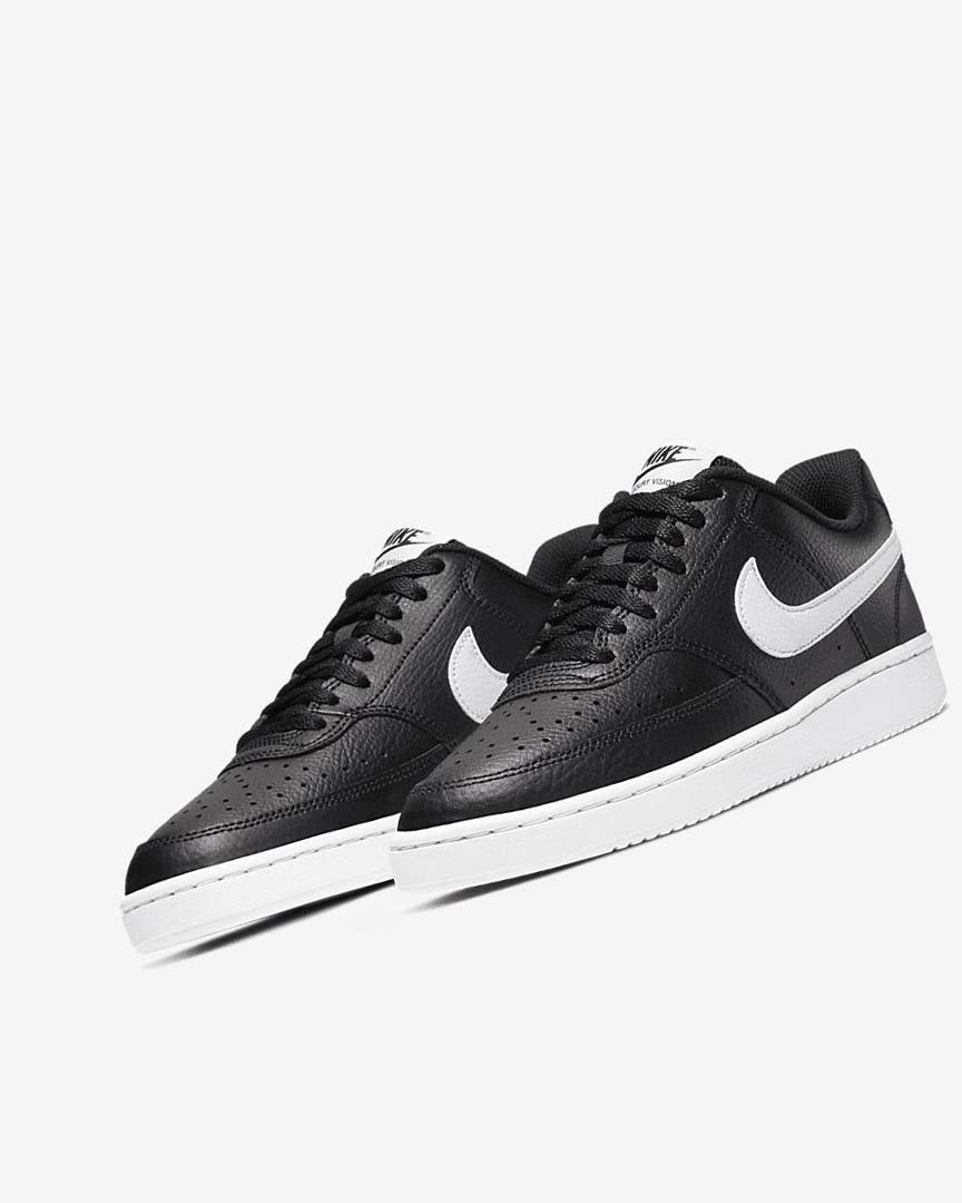 Zapatillas Nike Court Vision Low Mujer Negras Blancas | AR5490