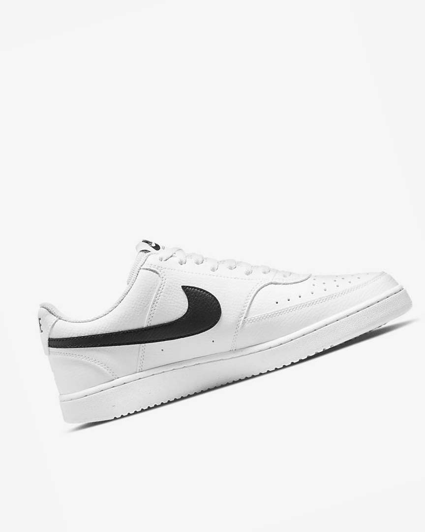 Zapatillas Nike Court Vision Low Next Nature Hombre Blancas Blancas Negras | AR2628