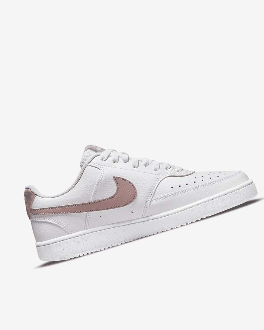 Zapatillas Nike Court Vision Low Next Nature Mujer Blancas Rosas | AR4614