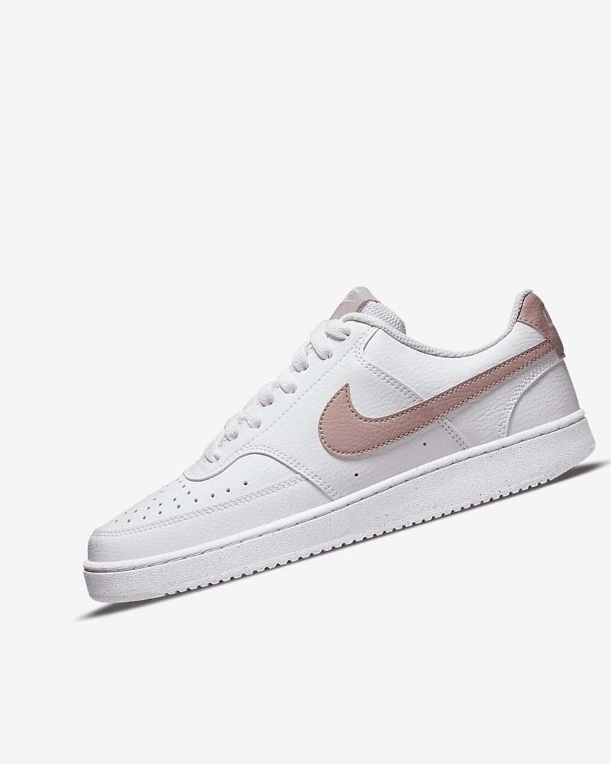 Zapatillas Nike Court Vision Low Next Nature Mujer Blancas Rosas | AR4614