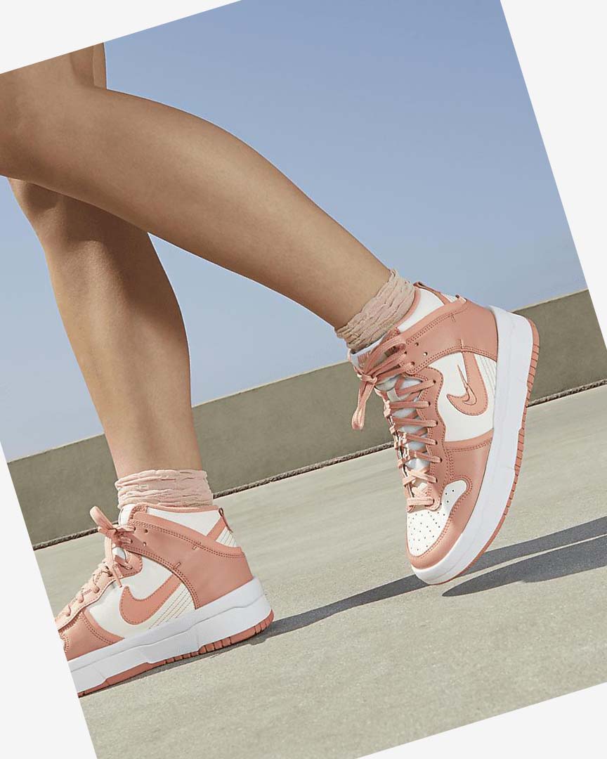 Zapatillas Nike Dunk High Up Mujer Rojas | AR5556