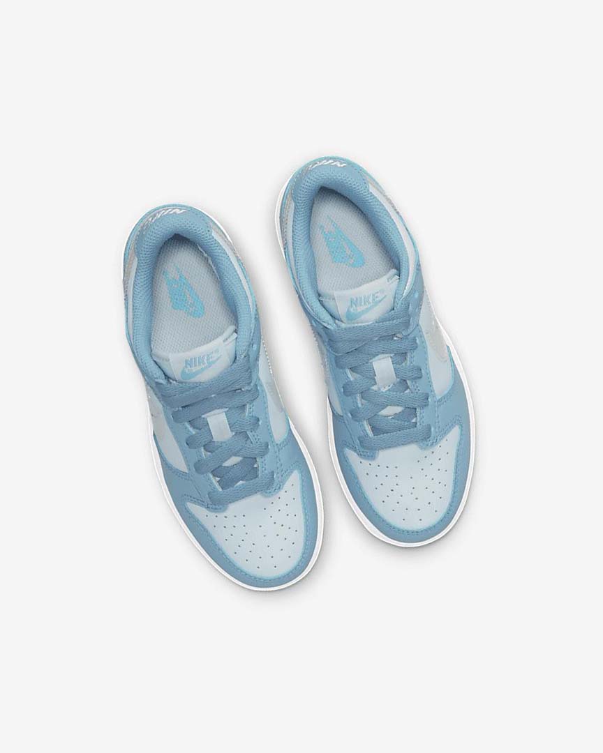 Zapatillas Nike Dunk Low Niña Azules Blancas | AR1212