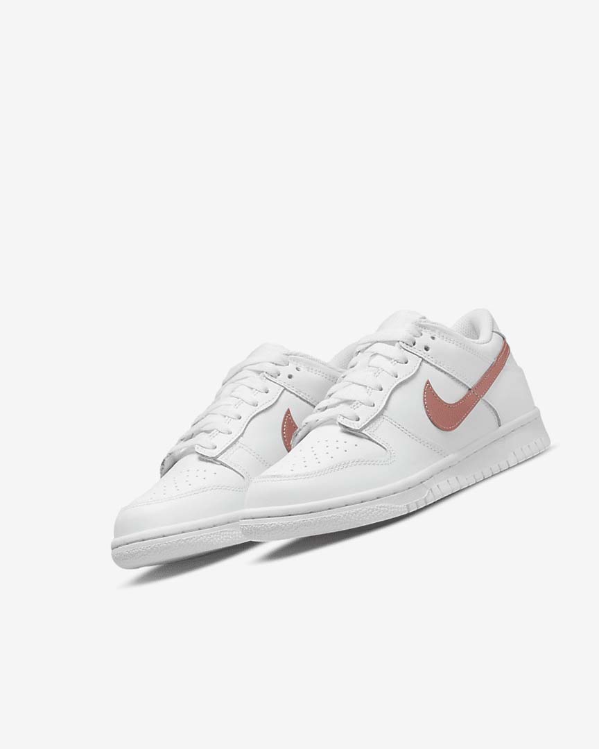 Zapatillas Nike Dunk Low Niña Blancas Blancas Metal Rojas Marrones | AR2650