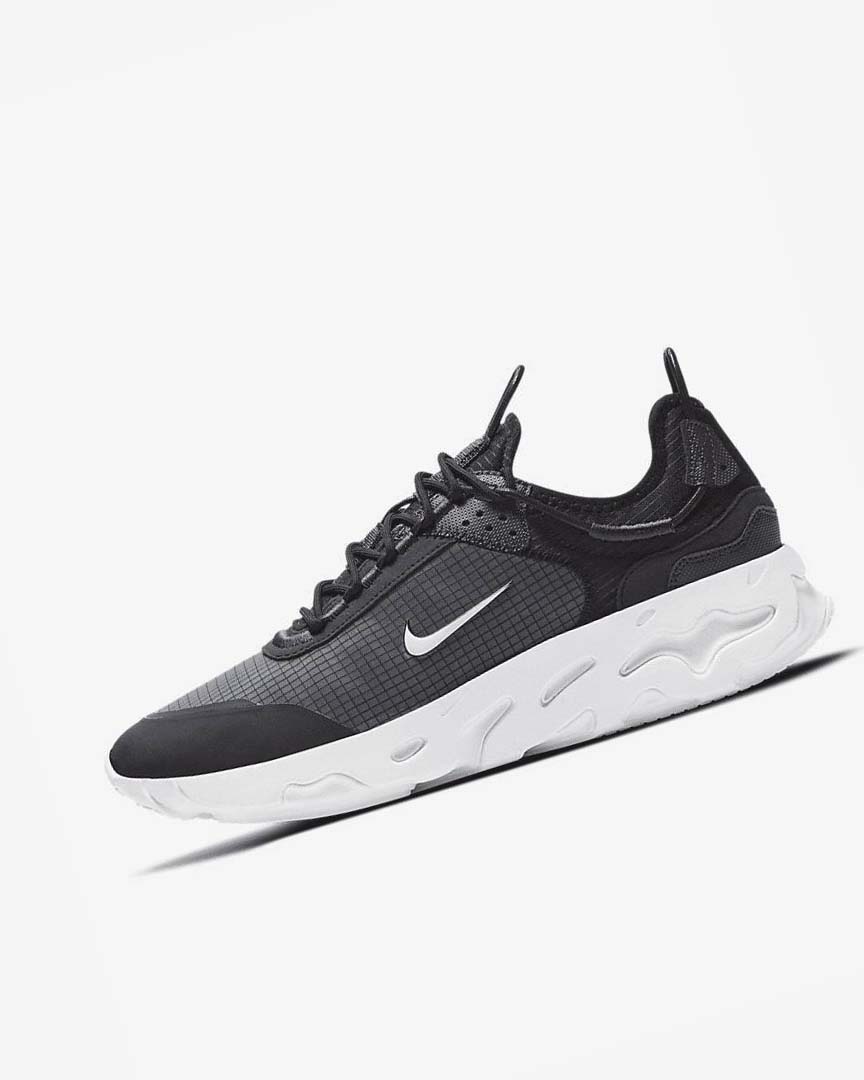 Zapatillas Nike React Live Hombre Negras Gris Oscuro Blancas | AR2914