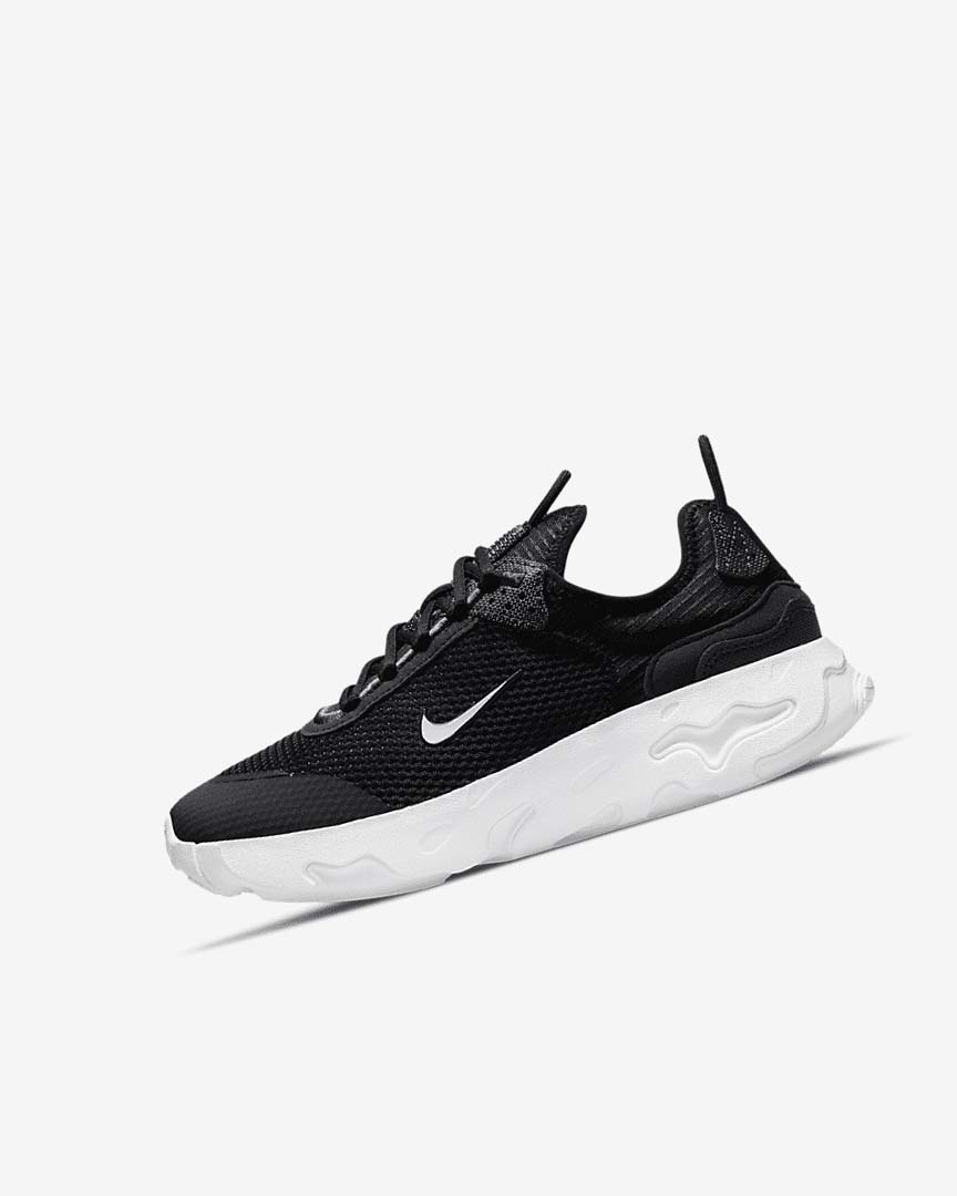 Zapatillas Nike React Live Niña Negras Gris Oscuro Blancas | AR2818