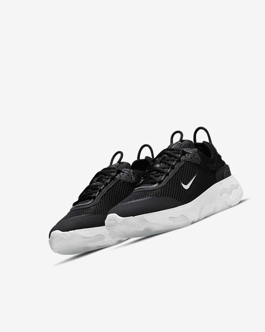 Zapatillas Nike React Live Niño Negras Gris Oscuro Blancas | AR3010