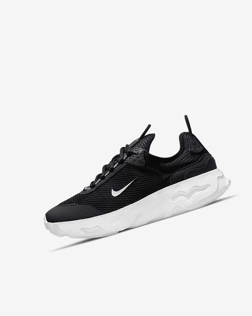 Zapatillas Nike React Live Niño Negras Gris Oscuro Blancas | AR3010