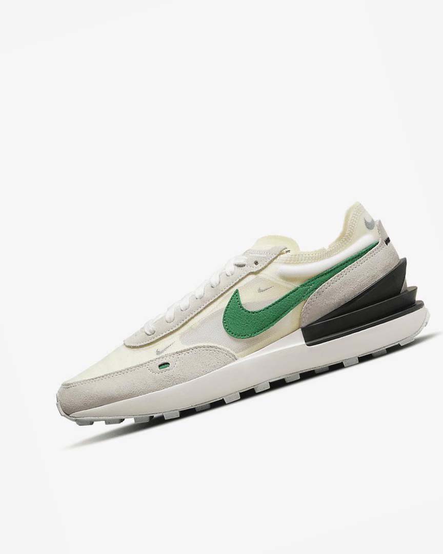 Zapatillas Nike Waffle One Hombre Beige Verde Negras | AR2706