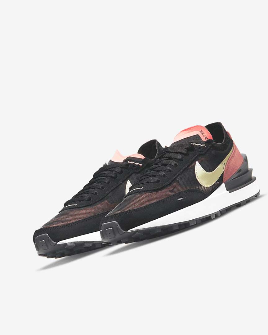 Zapatillas Nike Waffle One Mujer Negras Rojas Verde Claro | AR5195