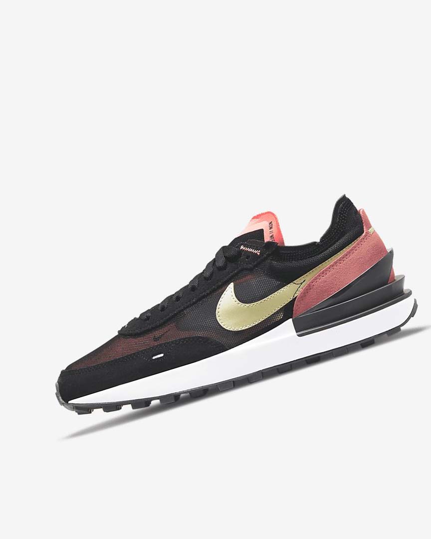 Zapatillas Nike Waffle One Mujer Negras Rojas Verde Claro | AR5195