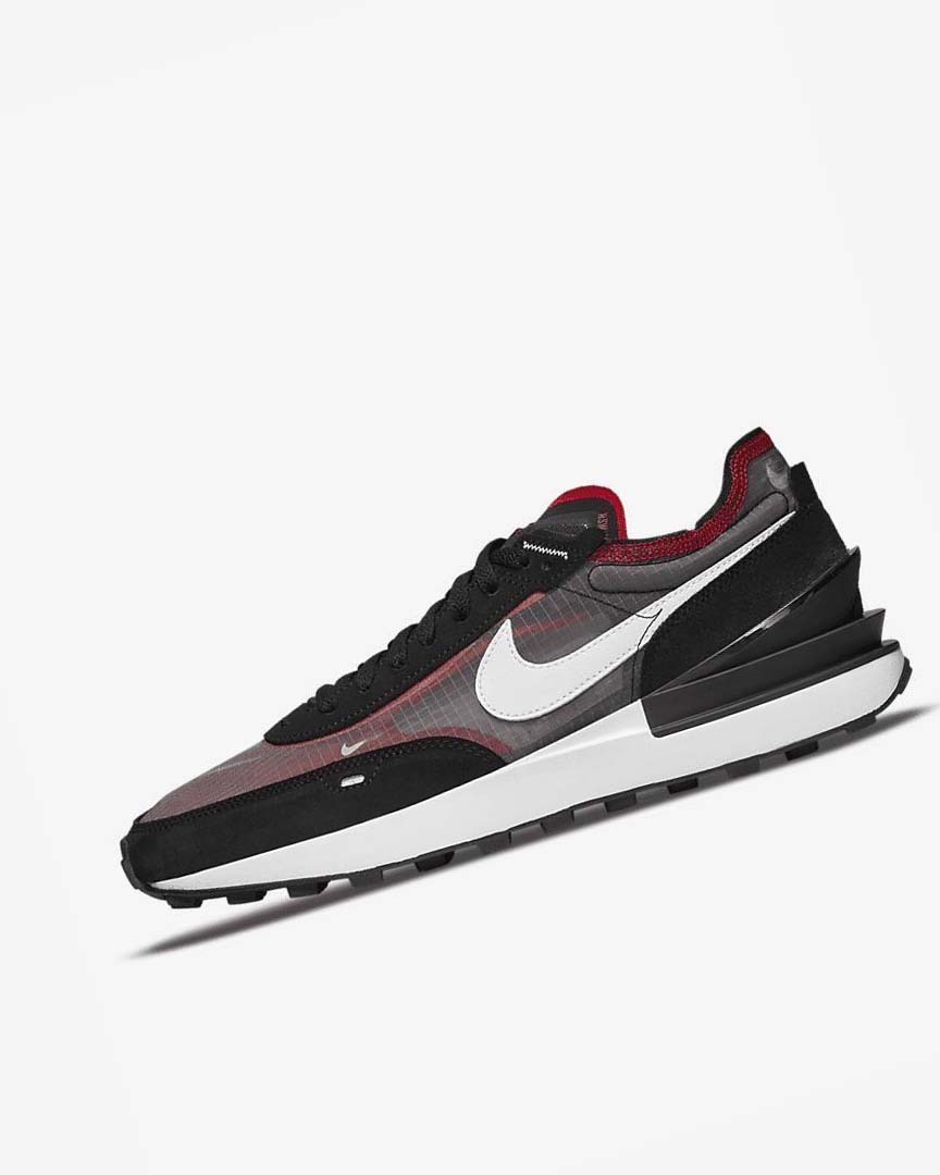 Zapatillas Nike Waffle One SE Hombre Negras Rojas Blancas | AR2450