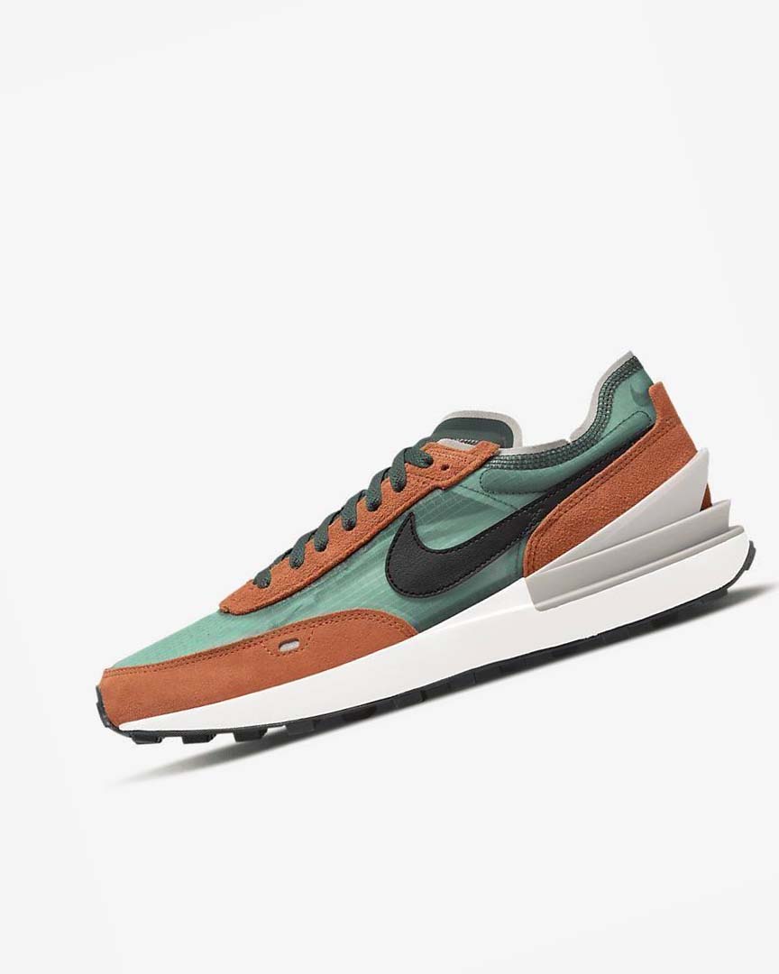 Zapatillas Nike Waffle One SE Hombre Verde Naranjas Negras | AR5076