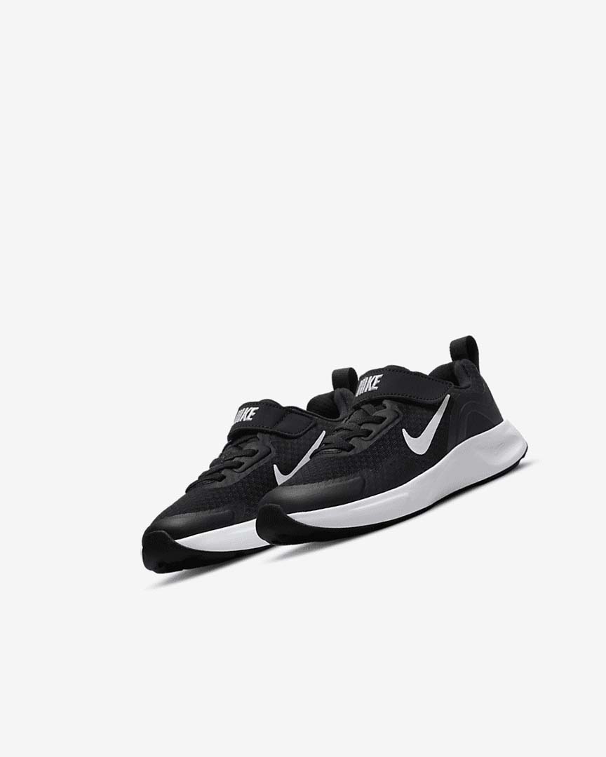 Zapatillas Nike Wearallday Niña Negras Blancas | AR4997