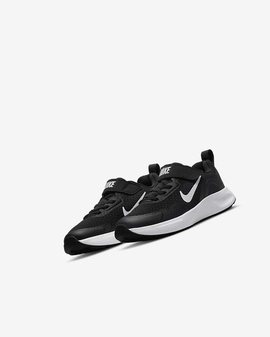 Zapatillas Nike Wearallday Niño Negras Blancas | AR2306