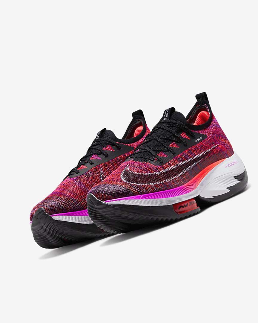 Zapatillas Running Nike Air Zoom Alphafly NEXT% Flyknit Mujer Moradas Rojas Negras Negras | AR2486