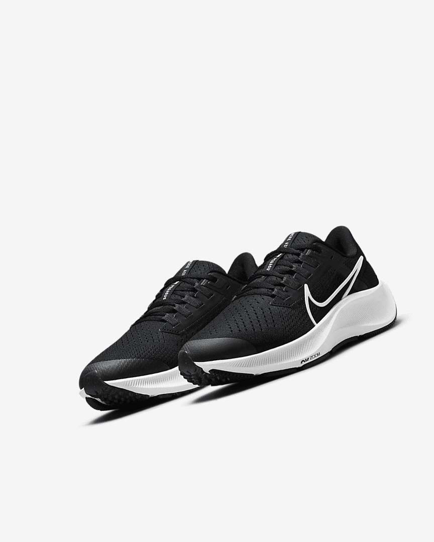 Zapatillas Running Nike Air Zoom Pegasus 38 Niño Negras Gris Oscuro Blancas | AR2358