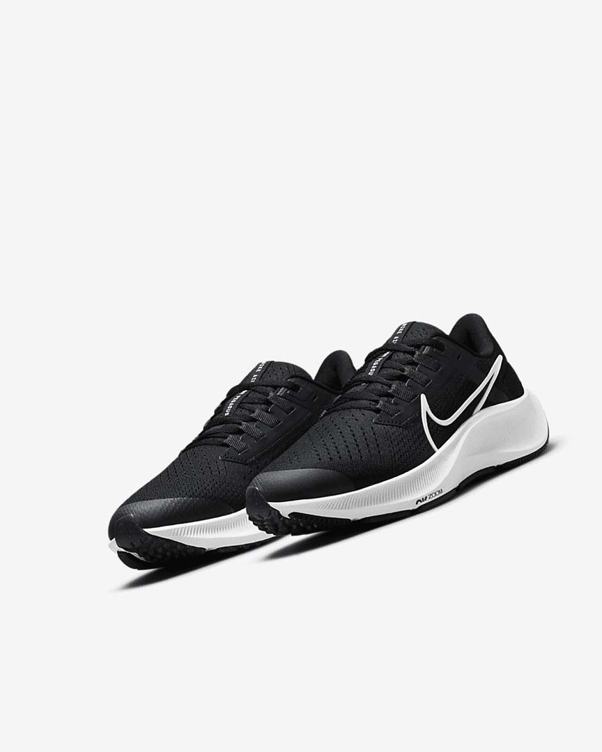 Zapatillas Running Nike Air Zoom Pegasus 38 Niña Negras Gris Oscuro Blancas | AR2762