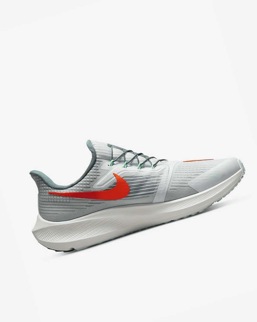 Zapatillas Running Nike Air Zoom Pegasus 39 FlyEase Hombre Plateadas Naranjas | AR2833