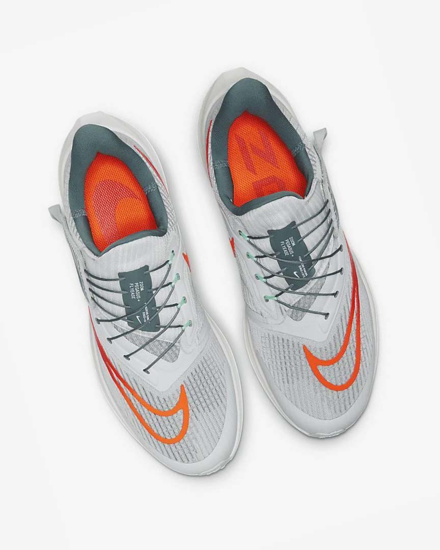 Zapatillas Running Nike Air Zoom Pegasus 39 FlyEase Hombre Plateadas Naranjas | AR2833