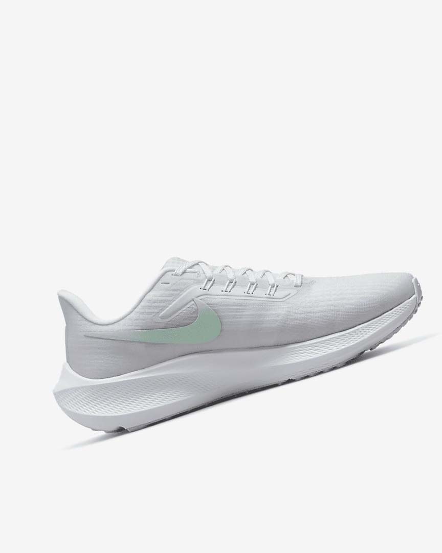 Zapatillas Running Nike Air Zoom Pegasus 39 Mujer Blancas Plateadas Verde Verde Menta | AR5473