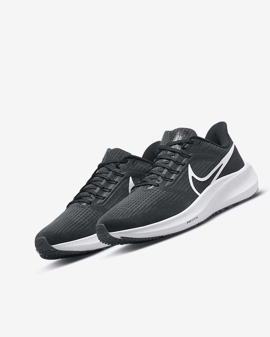 Zapatillas Running Nike Air Zoom Pegasus 39 Mujer Negras Gris Oscuro Blancas | AR5539