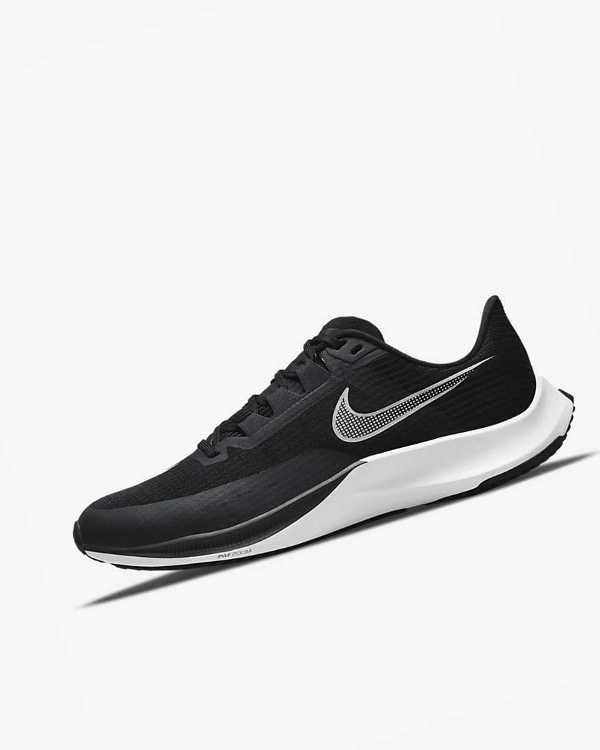 Zapatillas Running Nike Air Zoom Rival Fly 3 Hombre Negras Gris Oscuro Blancas | AR2792