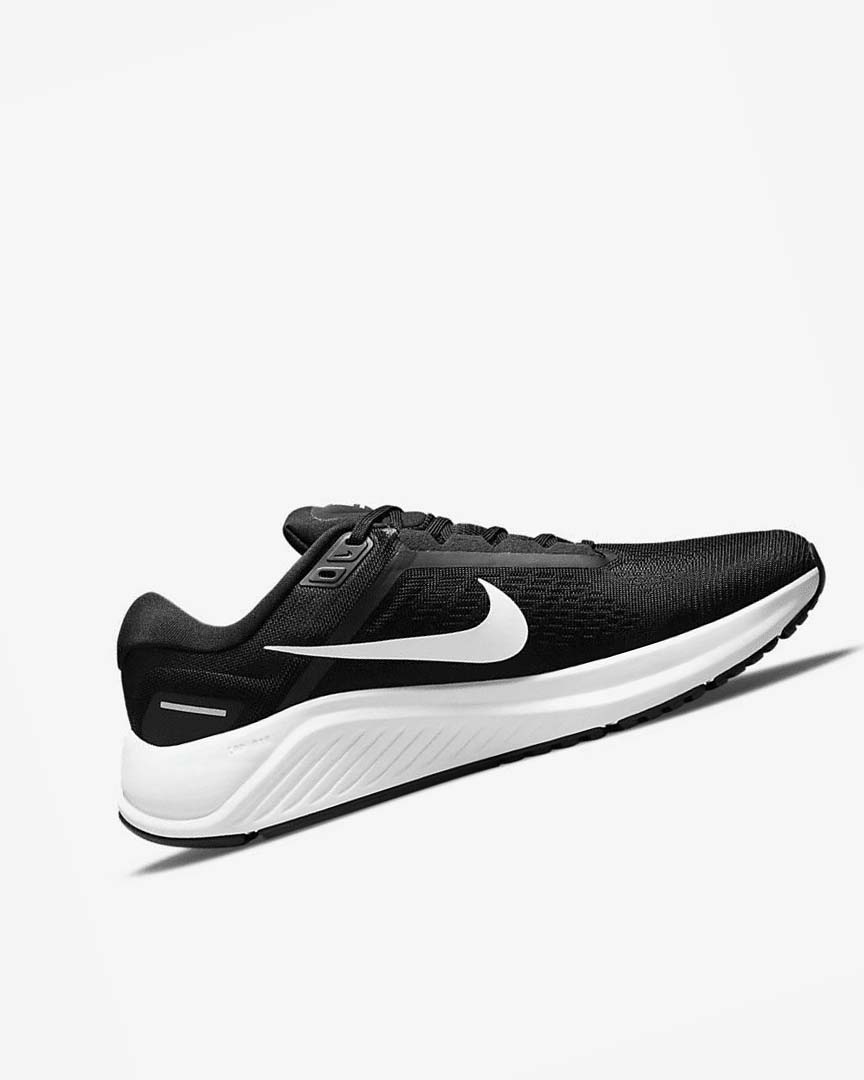 Zapatillas Running Nike Air Zoom Structure 24 Hombre Negras Blancas | AR1187