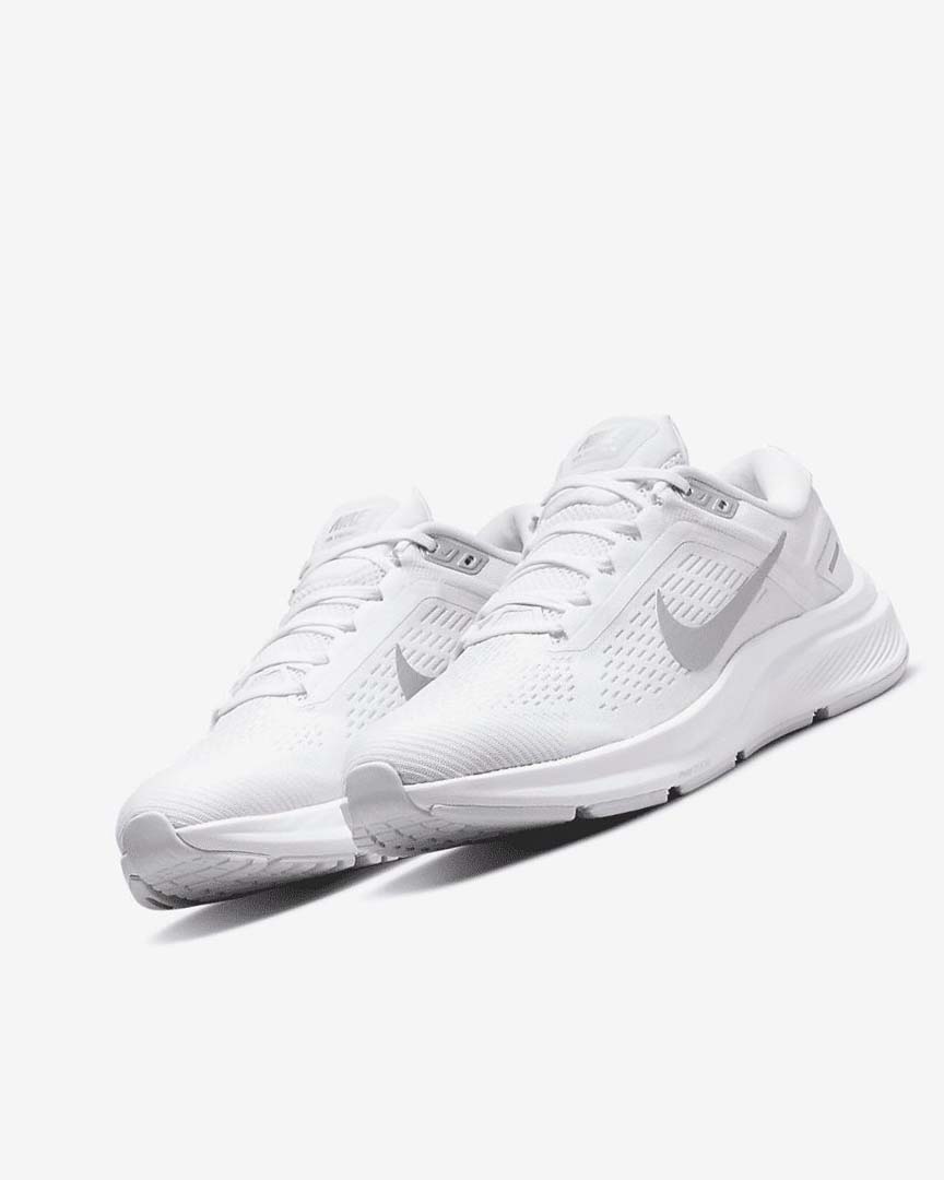 Zapatillas Running Nike Air Zoom Structure 24 Mujer Blancas Plateadas Plateadas Metal Plateadas | AR2487