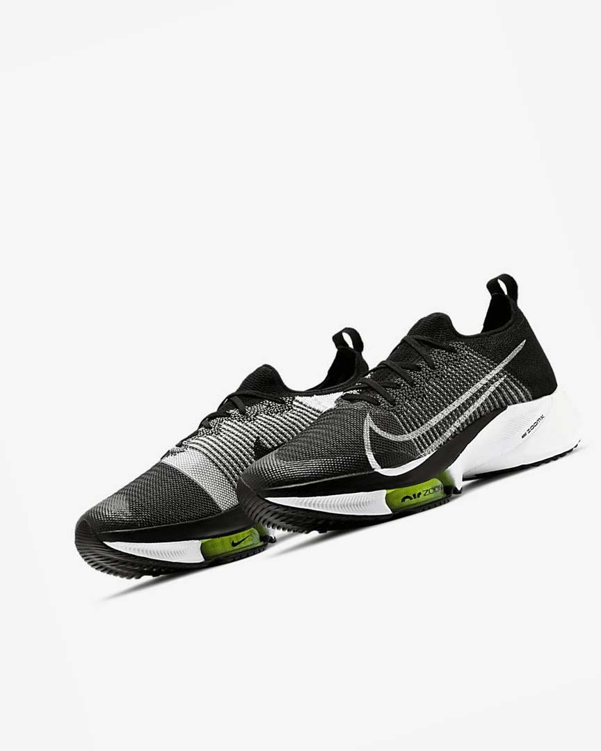 Zapatillas Running Nike Air Zoom Tempo NEXT% Hombre Negras Blancas | AR2499