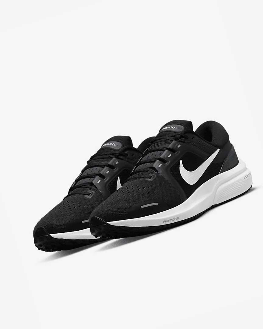 Zapatillas Running Nike Air Zoom Vomero 16 Hombre Negras Gris Oscuro Blancas | AR4613