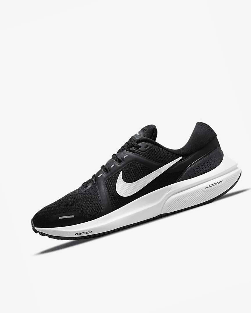 Zapatillas Running Nike Air Zoom Vomero 16 Hombre Negras Gris Oscuro Blancas | AR4613