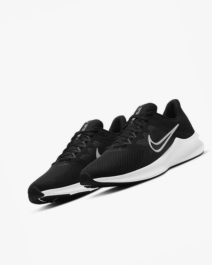 Zapatillas Running Nike Downshifter 11 Hombre Negras Gris Oscuro Blancas | AR4659