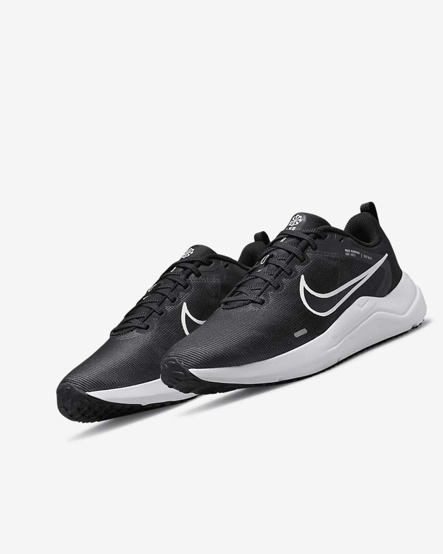 Zapatillas Running Nike Downshifter 12 Mujer Negras Gris Plateadas Blancas | AR2227