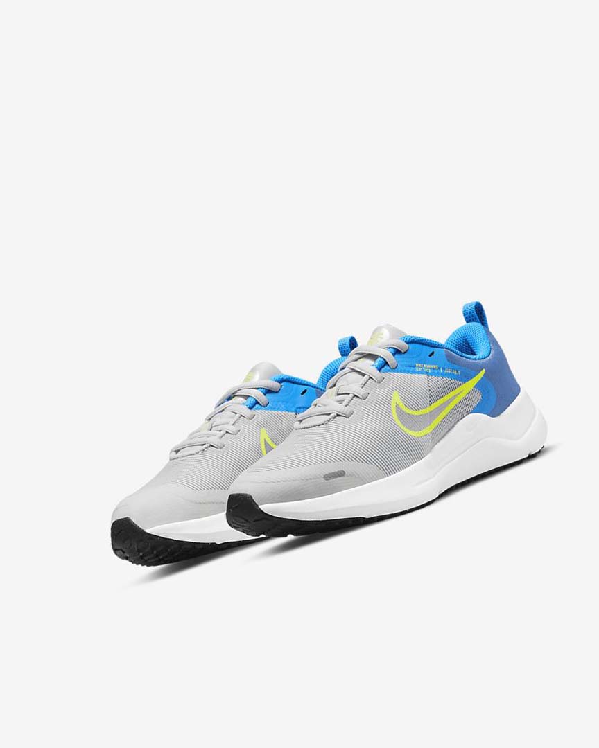 Zapatillas Running Nike Downshifter 12 Niño Gris Azules Gris Azul Marino Gris | AR2612