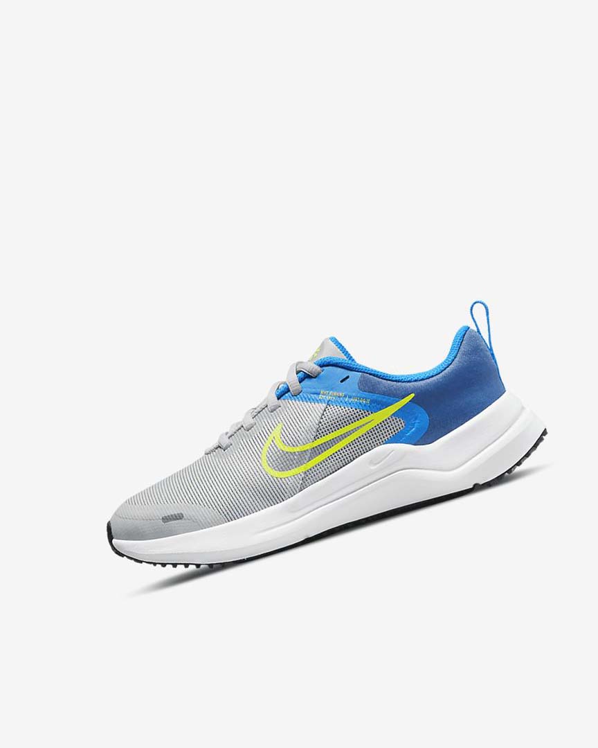 Zapatillas Running Nike Downshifter 12 Niño Gris Azules Gris Azul Marino Gris | AR2612