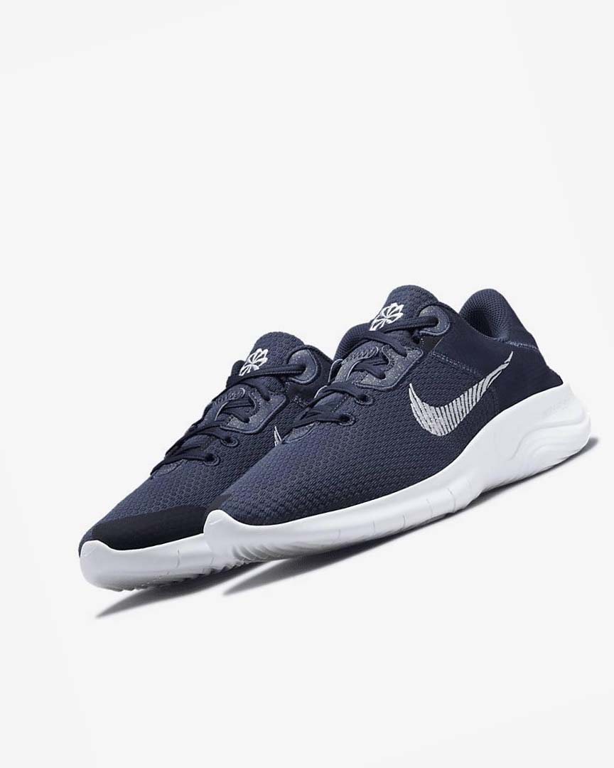 Zapatillas Running Nike Flex Experience Run 11 Next Nature Hombre Azul Marino Obsidian Oscuro Blancas | AR3036