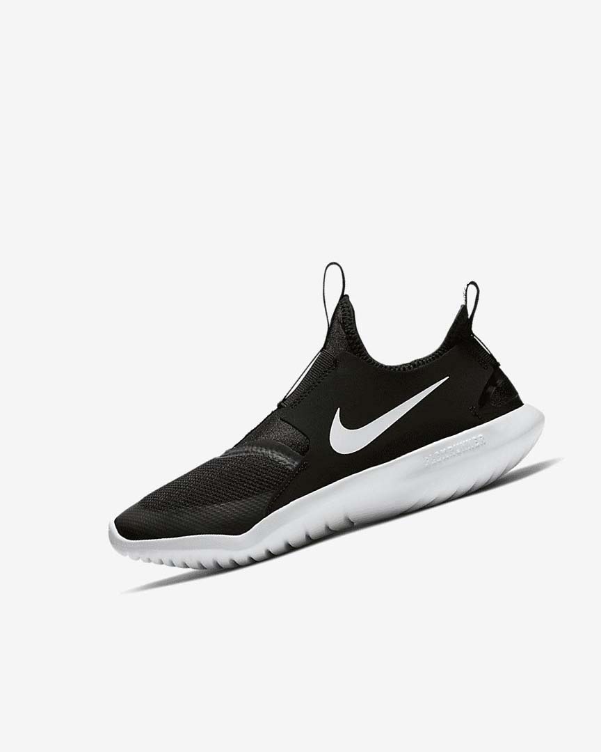 Zapatillas Running Nike Flex Runner Niño Negras Blancas | AR2879