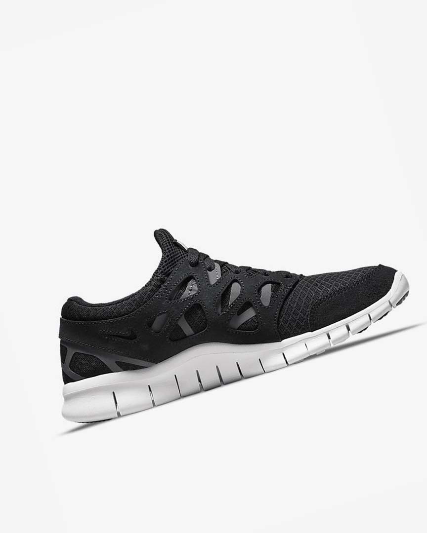 Zapatillas Running Nike Free Run 2 Hombre Negras Gris Oscuro Blancas | AR3203