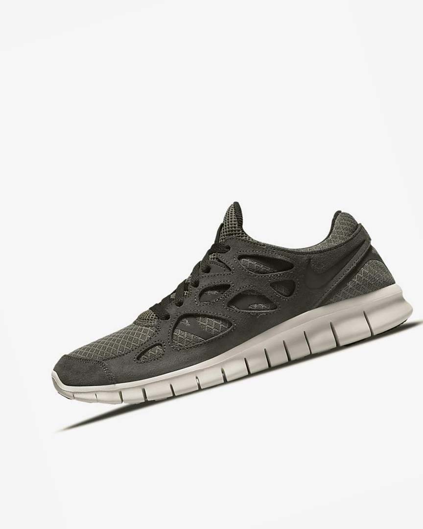 Zapatillas Running Nike Free Run 2 Hombre Verde Oliva Negras | AR4890