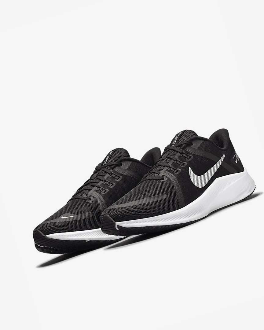 Zapatillas Running Nike Quest 4 Hombre Negras Gris Oscuro Blancas | AR2787