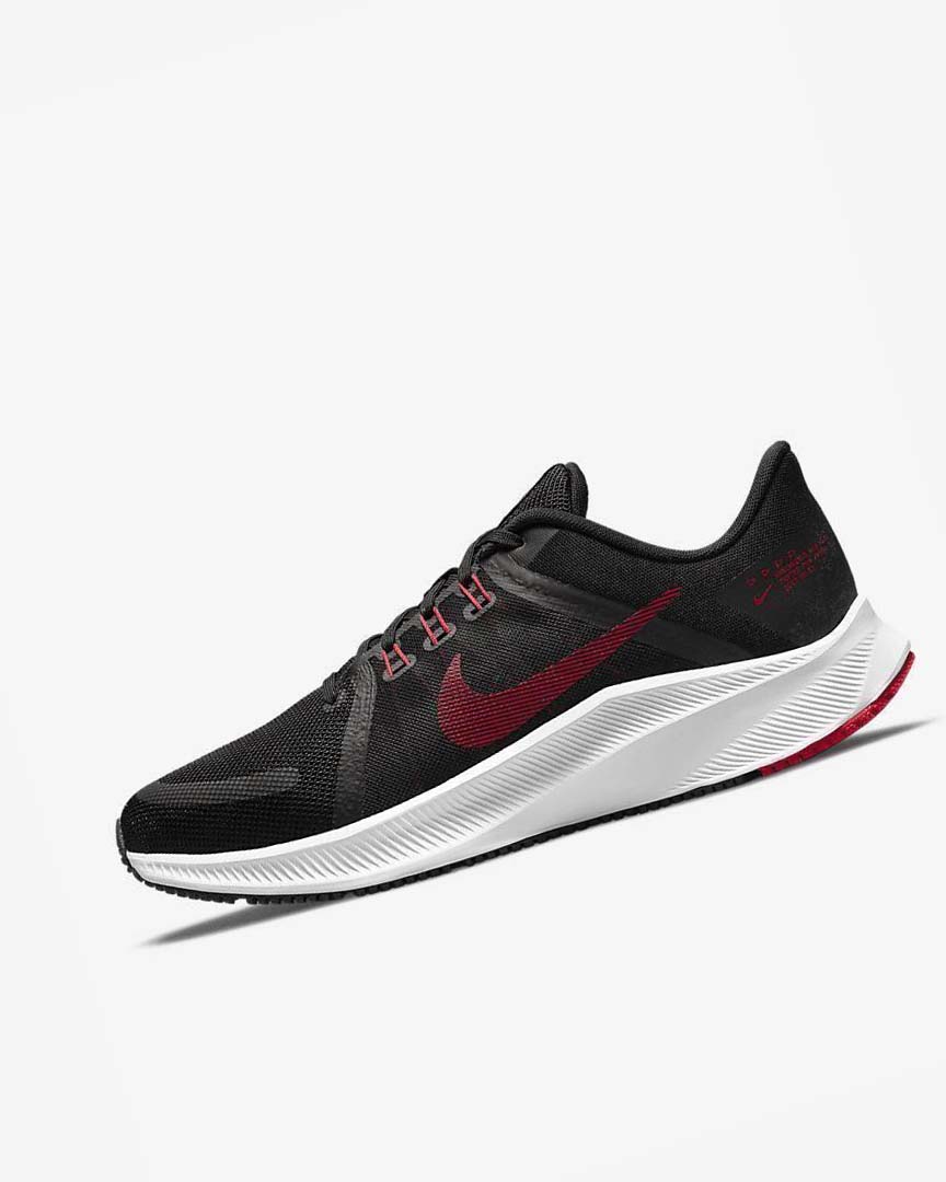 Zapatillas Running Nike Quest 4 Hombre Negras Blancas Gris Oscuro Rojas | AR4865