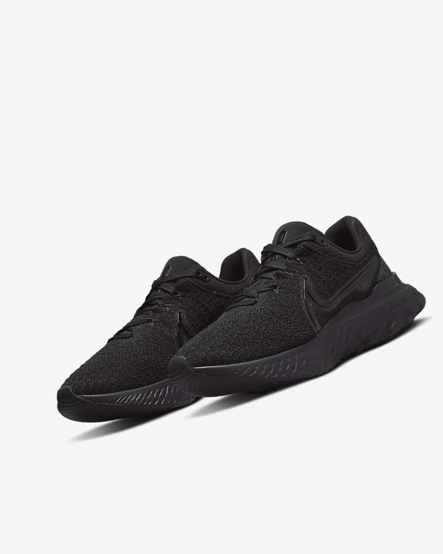 Zapatillas Running Nike React Infinity Run Flyknit 3 Mujer Negras Negras | AR2237