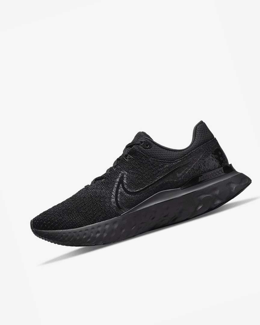 Zapatillas Running Nike React Infinity Run Flyknit 3 Hombre Negras Negras Negras | AR2323