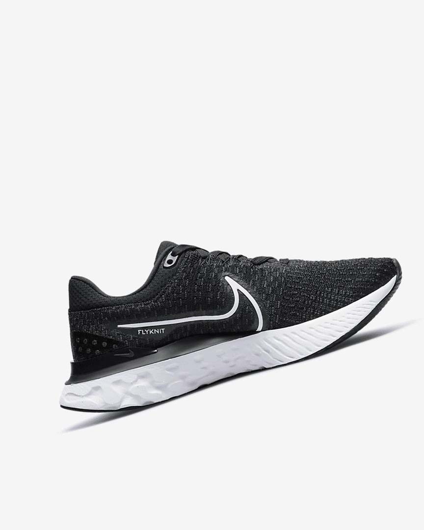 Zapatillas Running Nike React Infinity Run Flyknit 3 Mujer Negras Blancas | AR2355