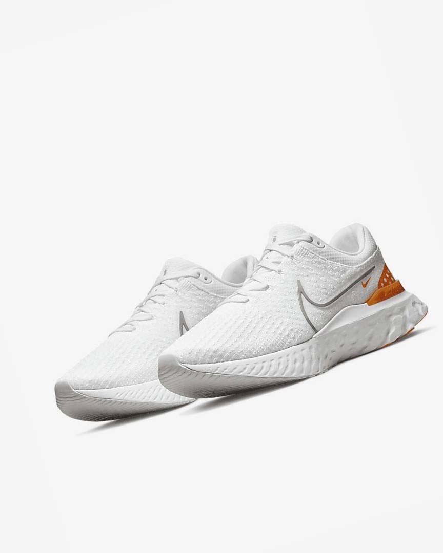 Zapatillas Running Nike React Infinity Run Flyknit 3 Hombre Blancas Gris | AR2834